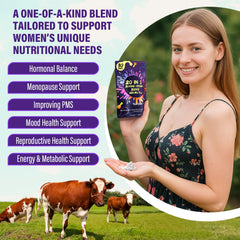 tzaxyan dim maca herbal complex bottle label showcasing hormonal balance benefits