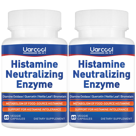 Uarcool DAO enzyme supplement bottle for smoother digestion after meals