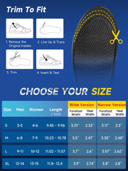 UBARONY carbon fiber insole fits boots and sneakers
