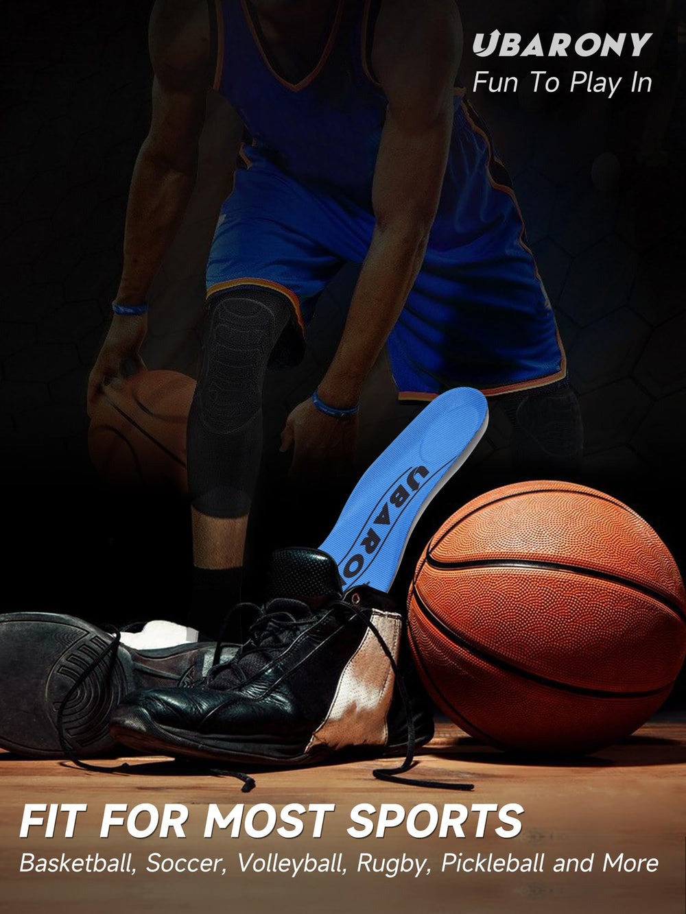 UBARONY carbon fiber insole packaged, ready for easy replacement