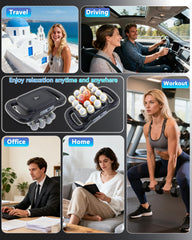 UFFAE handheld massager shown in use for personal recovery sessions