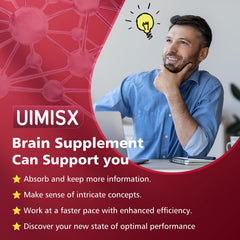 Caffeine and L-theanine in UIMISX support alertness with balance.