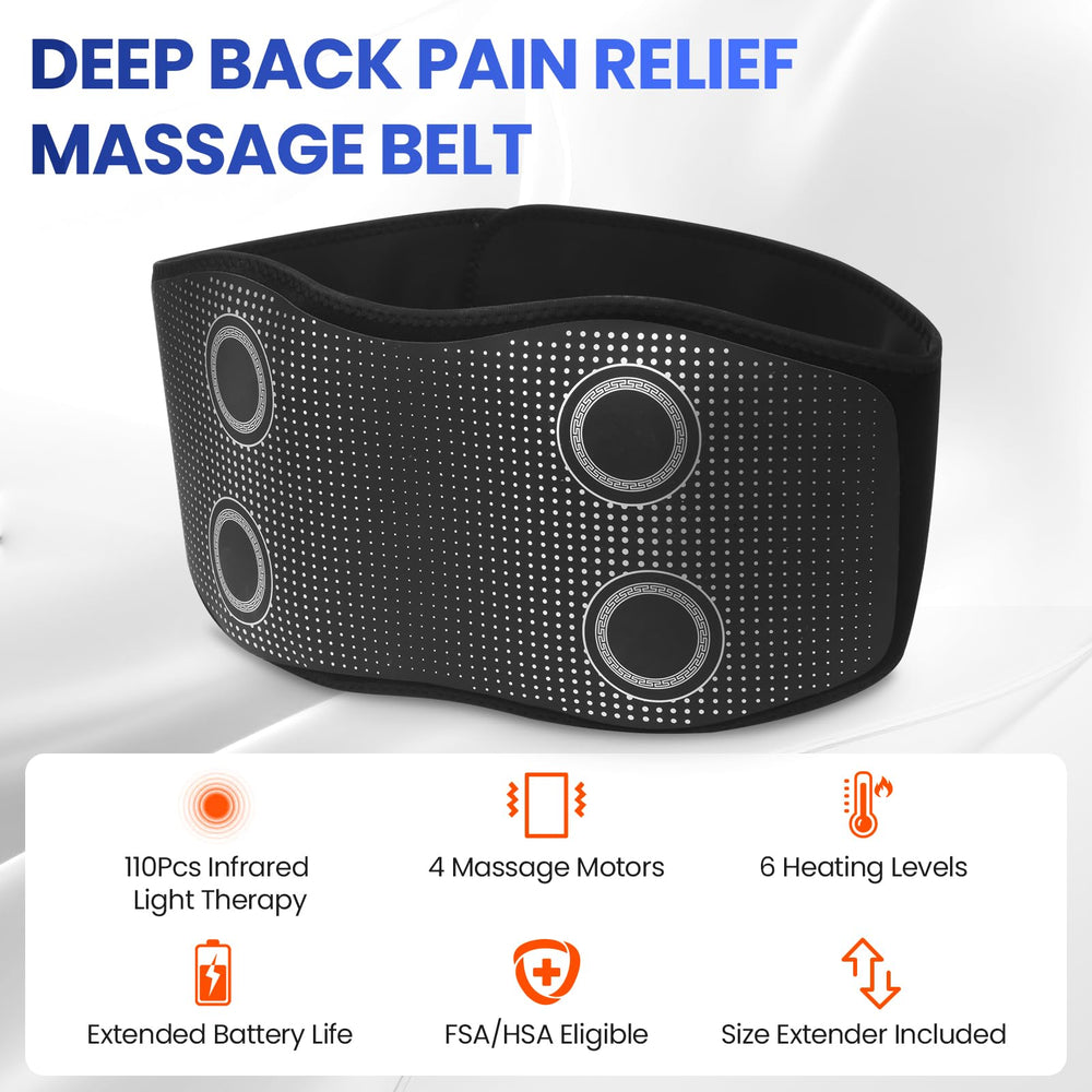 UISJL red light therapy back massager close-up showing deep tissue soothing capability