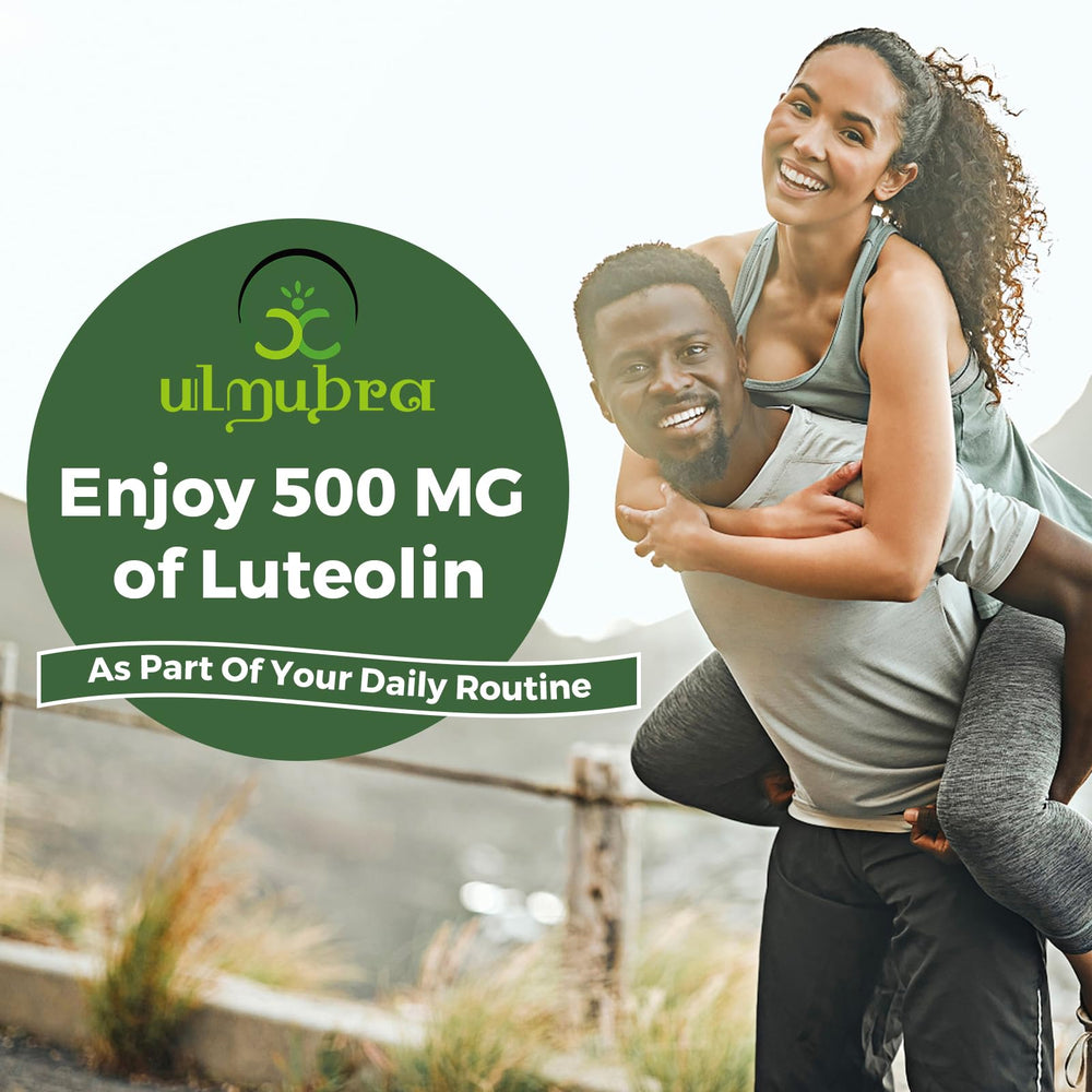 USA-made Ulmubra liposomal luteolin bottle.