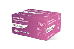 UltiCare U-100 syringe barrel with clear dosing marks for precise measurement