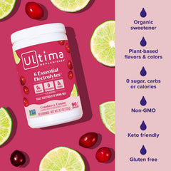 Active athlete enjoying Ultima Replenisher for steady hydration during training