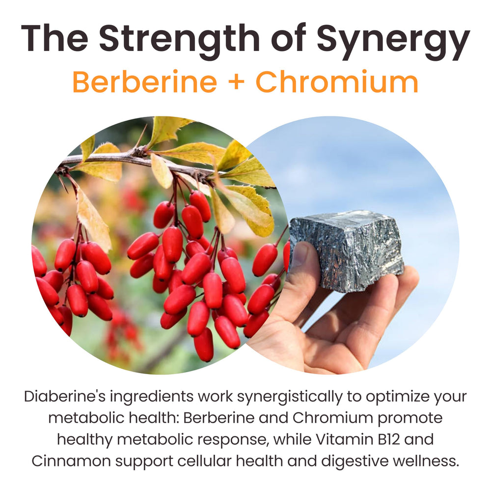 Ultisana Diaberine bottle pour demonstrates convenient daily dosage.