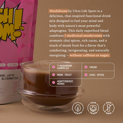 Ultra Life Sport MushBoom ingredients label showing cordyceps and lion’s mane