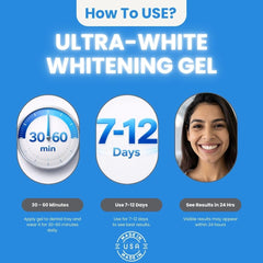USA-made Ultra White formula developed by cosmetic dentists.