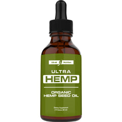 Ultra6 Nutrition hemp oil bottle for daily wellness and flexible movement.