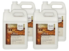 UltraCruz Equine Pure Flax Oil measuring cup for accurate portions.