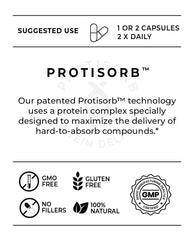 UltraCur Detox capsules featuring Protisorb Curcumin for antioxidant support