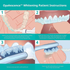 Ultradent Opalescence mint syringe label highlighting professional at-home whitening.