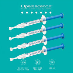 ULTRADENT Opalescence tray compatibility demonstrates secure at-home whitening fit.