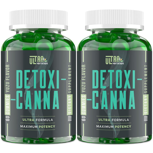 Ultraverixian Detox Cleanse Gummies bottle pour for easy daily detox support