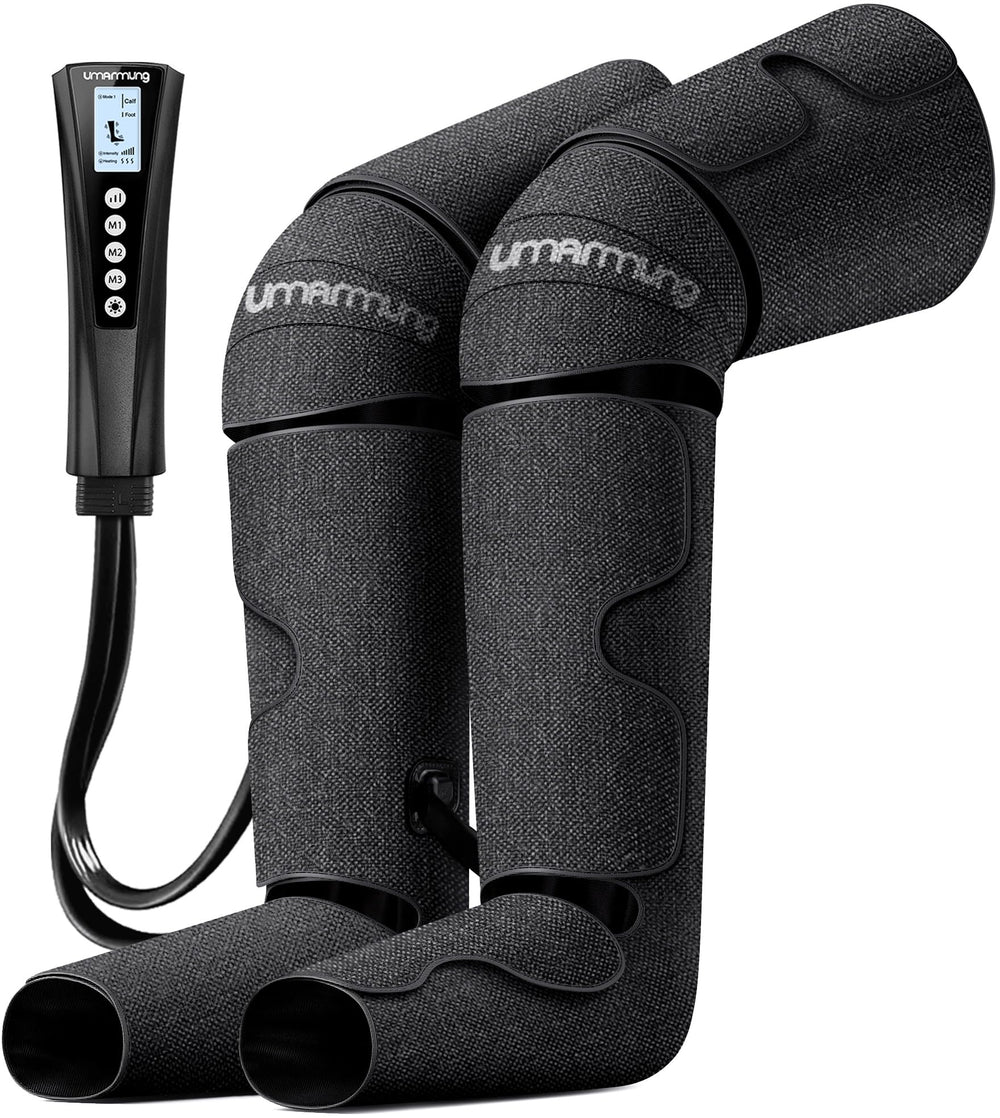 UMARMUNG air compression leg massager front view promotes leg relaxation