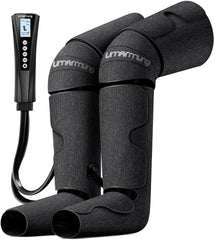 UMARMUNG air compression leg massager front view promotes leg relaxation