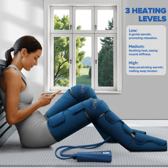 UMARMUNG adjustable leg sleeves offer a comfortable universal fit during relaxation