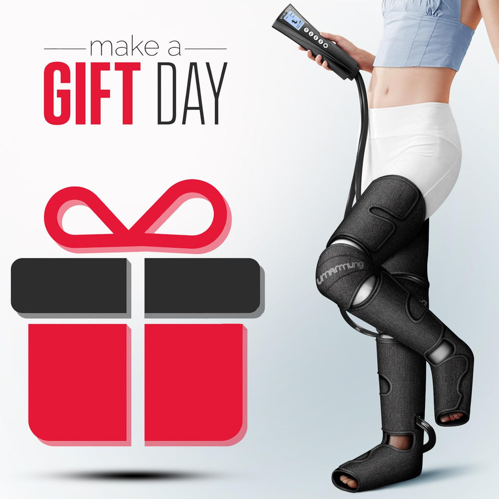 UMARMUNG massager in seated use delivers consistent compression for fatigue relief