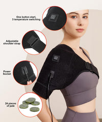 UMEBEAM left-right compatibility shown on versatile shoulder wrap