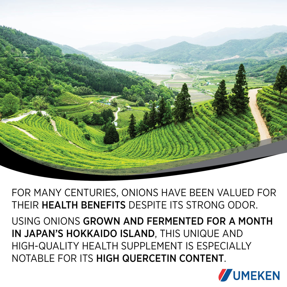 Umeken Black Onion tablets in hand for daily use.
