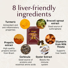 Umeken Corbicula Ball EX propolis and broccoli components highlighted