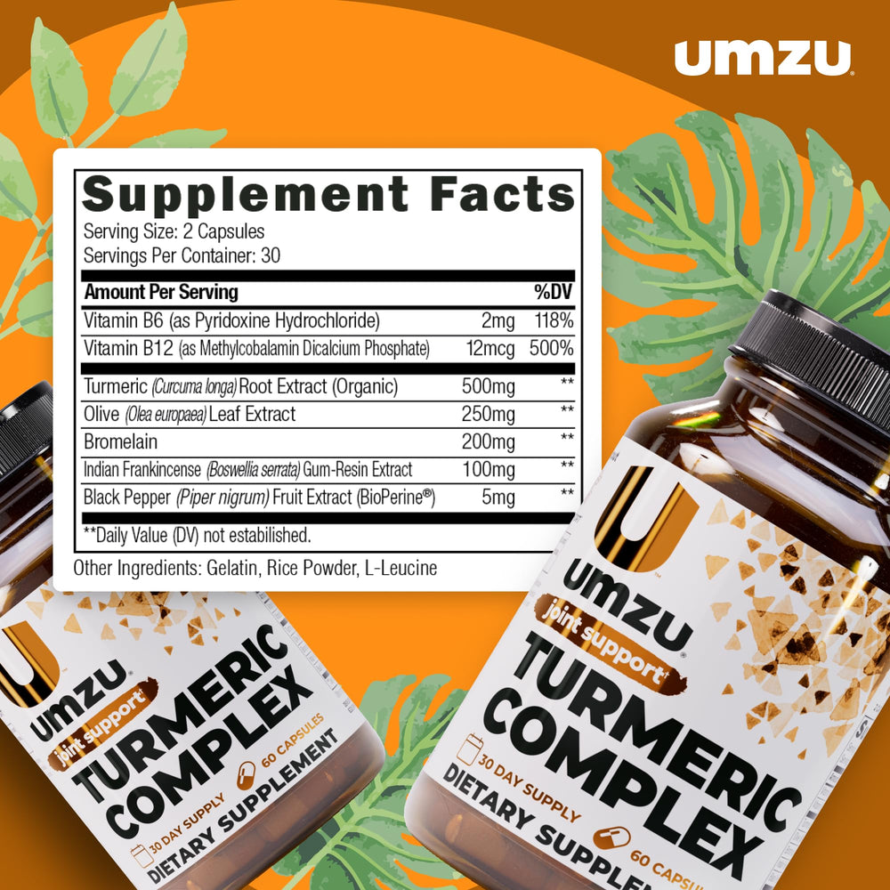 UMZU BioPerine black pepper capsules image emphasizing enhanced absorption.
