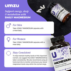 UMZU Daily Magnesium packaging box signaling USA-made quality