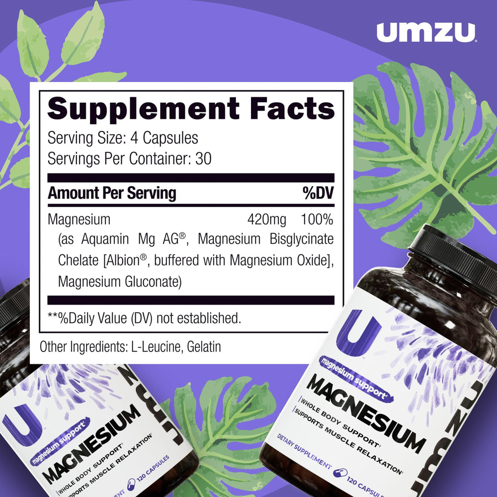 UMZU Daily Magnesium pouring image suggesting convenient daily dose