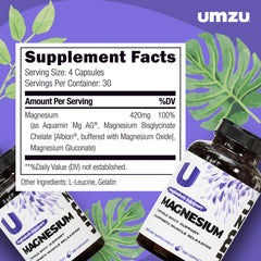 UMZU Daily Magnesium pouring image suggesting convenient daily dose
