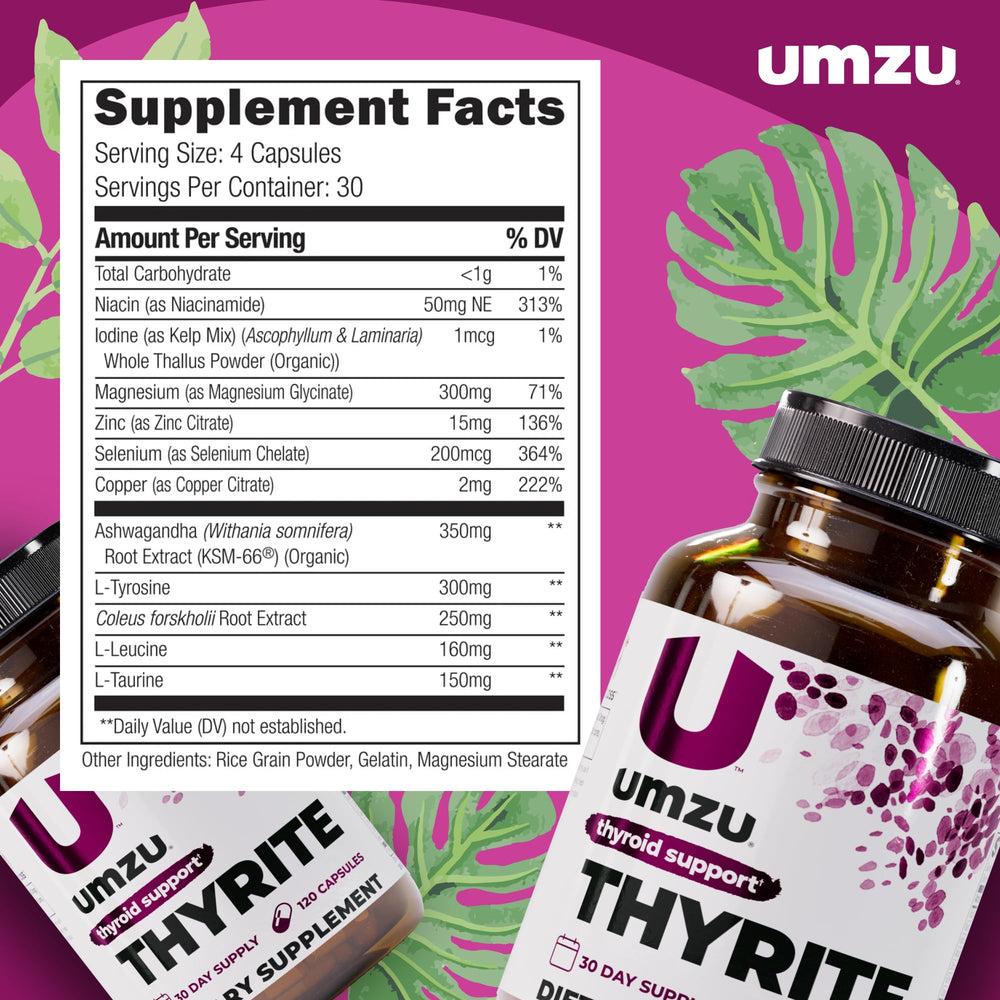 UMZU Thyrite capsules pour demonstrating convenient intake