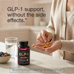 UNALTERED GLP-1 capsules close-up for steady appetite support