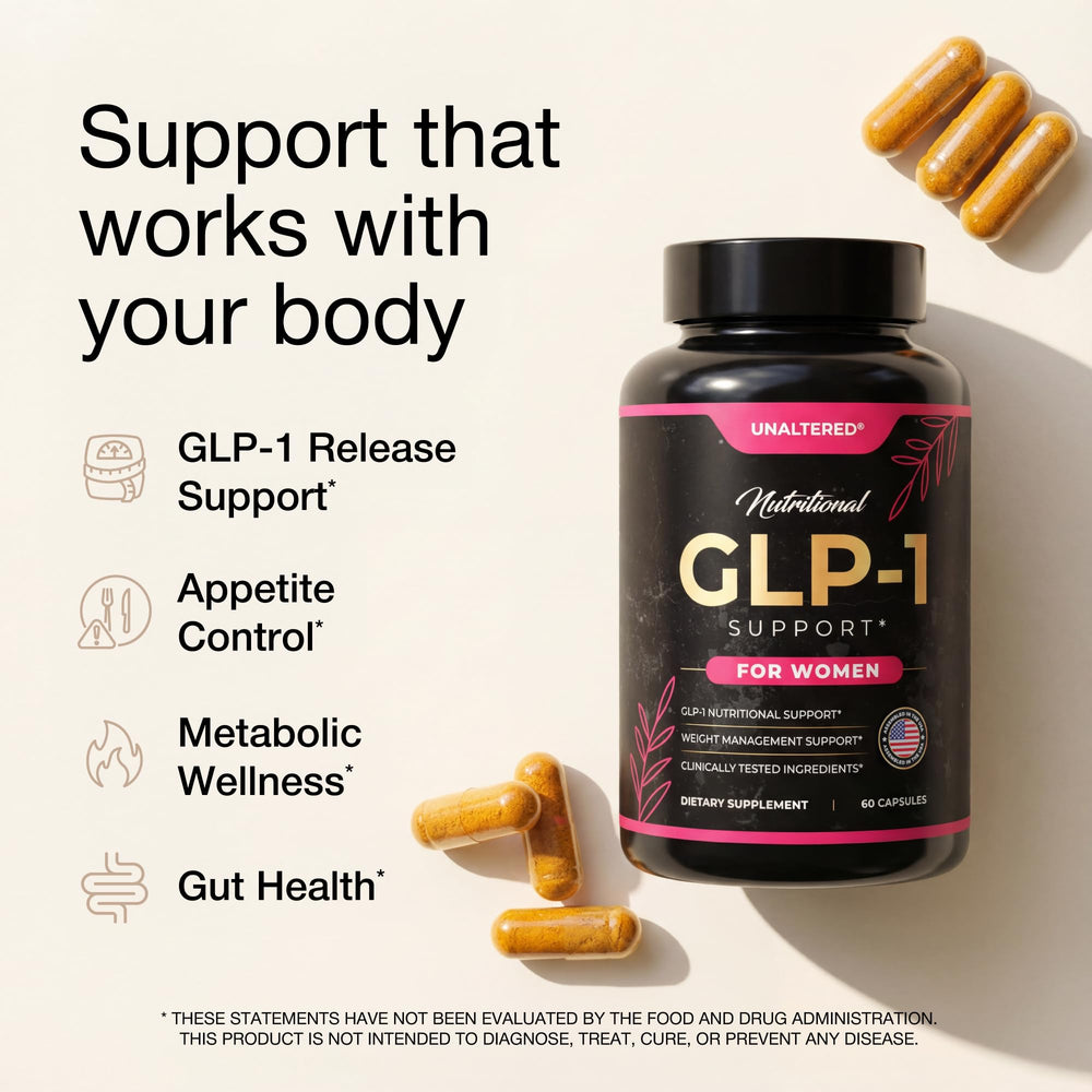 UNALTERED GLP-1 ingredients curcumin hibiscus blend on jar