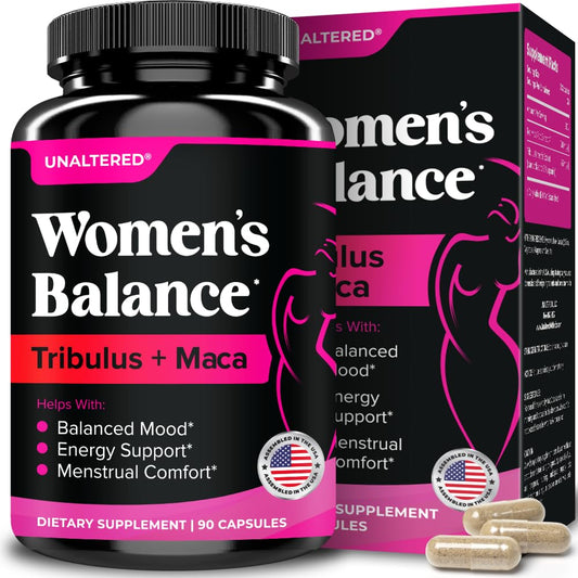 UNALTERED Hormone Balance bottle with vegan capsules for daily energy and steady mood