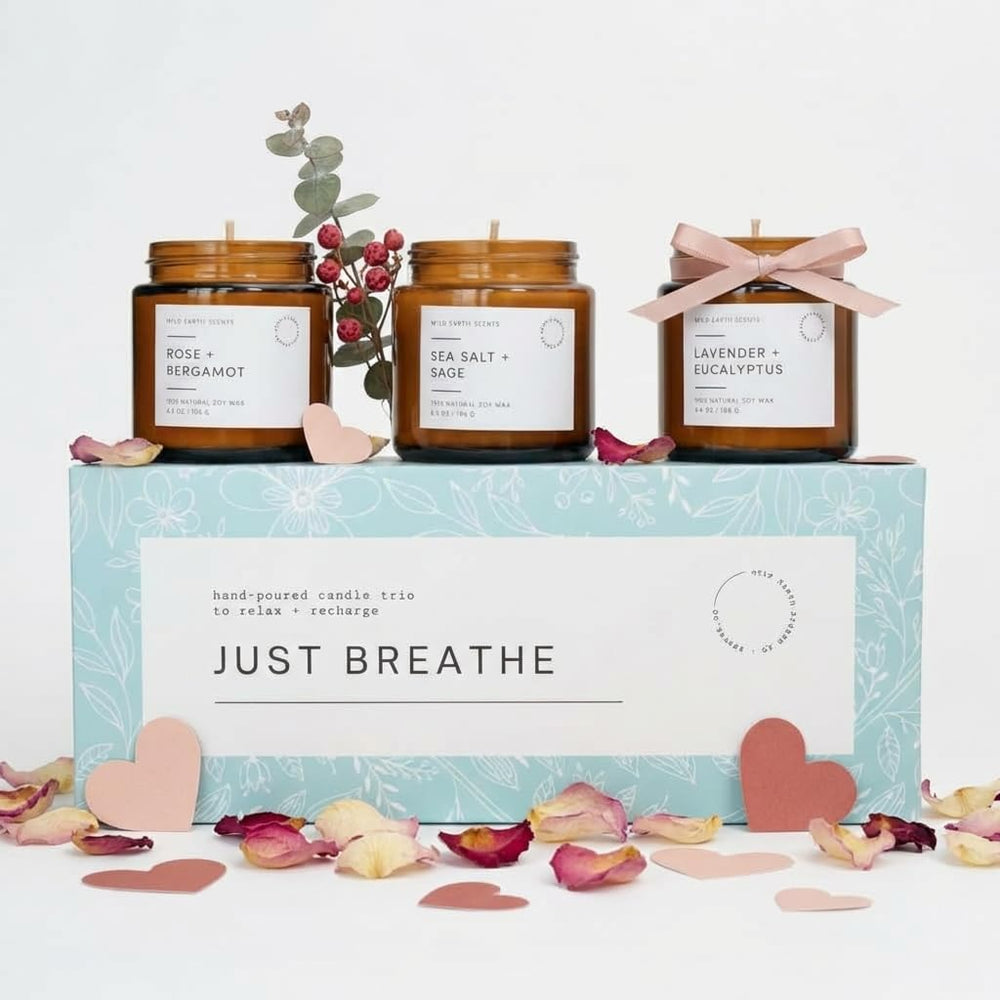 Unboxme Soy wax candles burn clean with minimal soot.