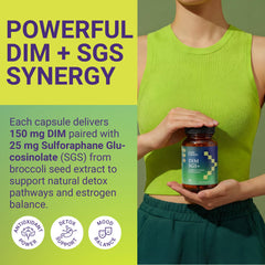 Uncle Scientist DIM SGS+ 90-count packaging indicating three-month supply.