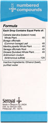 UNDA 27 Numbered Compounds packaging box front showing biodynamic herbal sourcing.
