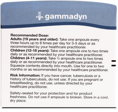 UNDA GAMMADYN Mn ampoules close-up highlighting stability and bioavailability