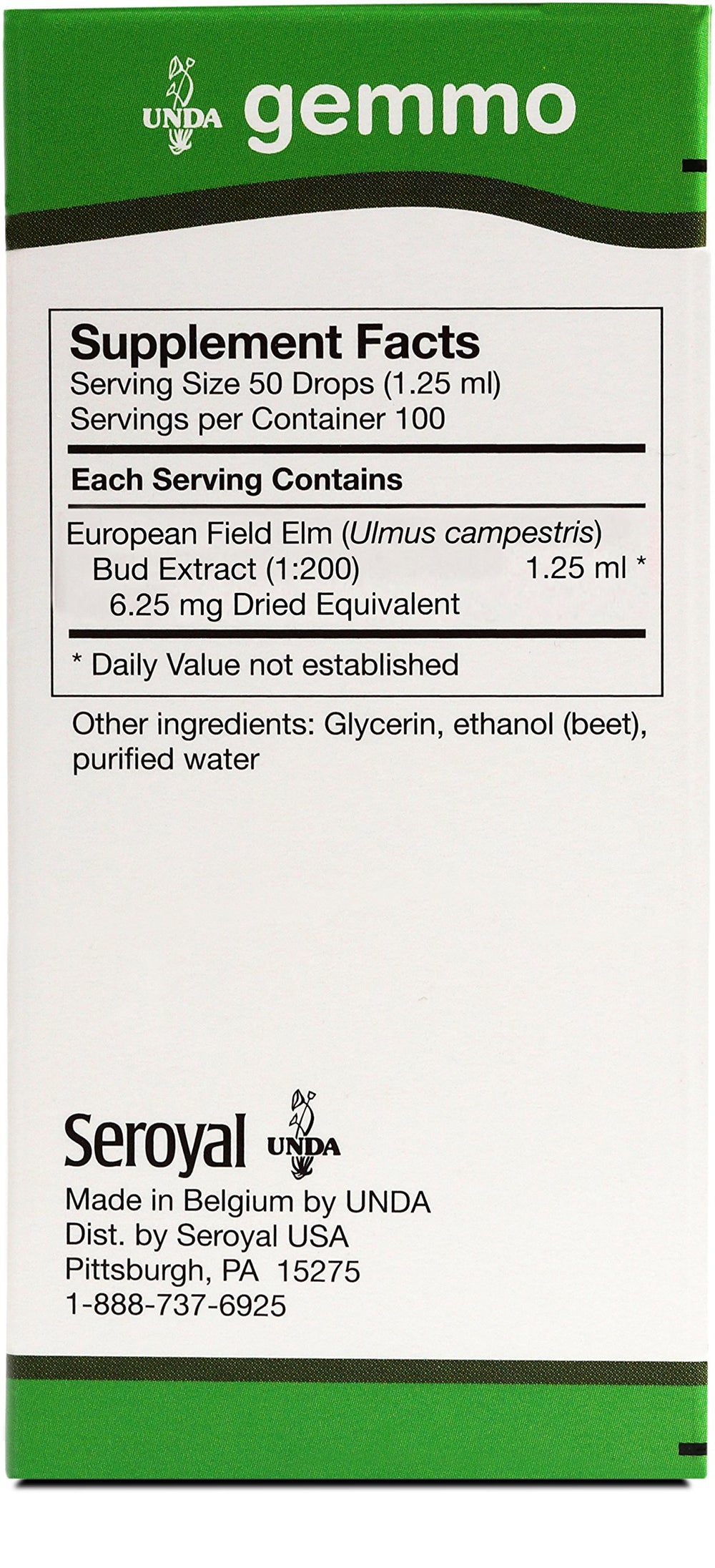UNDA Gemmo Ulmus Campestris pour for easy daily dosing