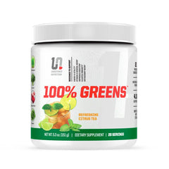 Undefined Nutrition 100% Greens powder bottle for daily nutrient support.