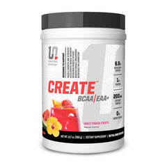 Undefined Nutrition Create BCAA/EAA+ front label with 6.8g amino matrix for recovery.