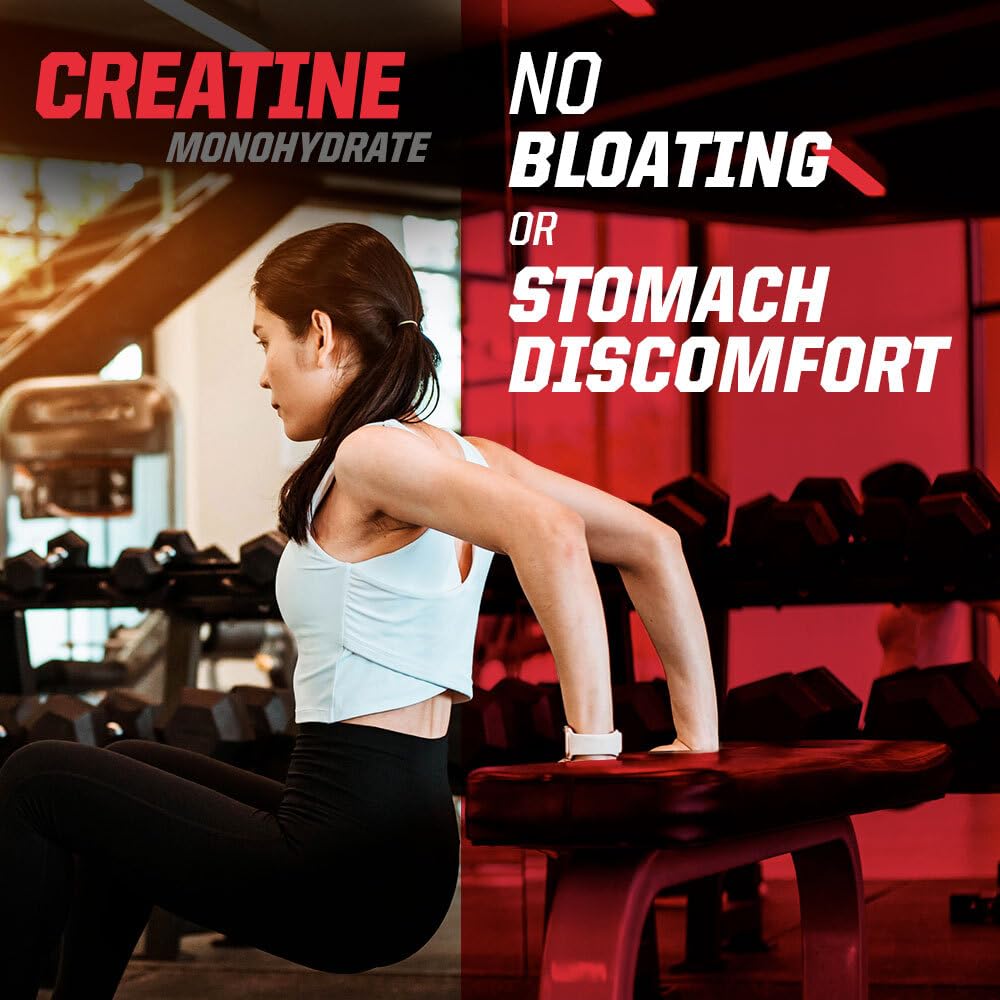 Undefined Nutrition Creatine Monohydrate in a glass with beverage for quick absorption