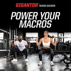 Undefined Nutrition Gigantor Mass Gainer nutrition facts label on tub