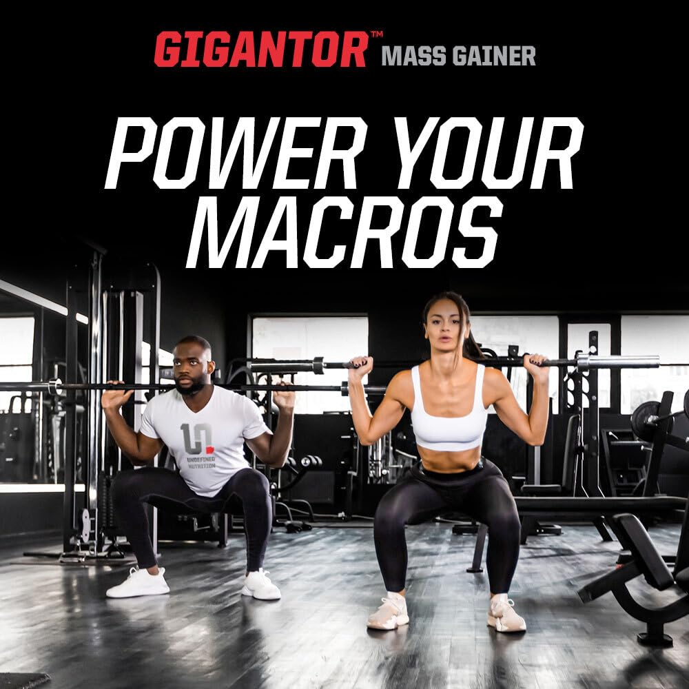 Creamy chocolate Gigantor Mass Gainer shake in a glass after training.