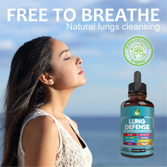 Undelio Lung Defense bottle closeup emphasizes clean formula and allergen-free profile.