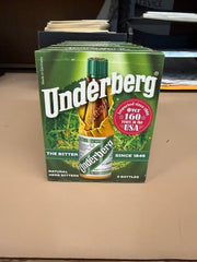 Underberg single-portion bottles lined up for convenient on-the-go digestion support