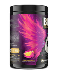 Close-up of Panda BURN MAX label highlighting cognitive support and energy ingredients