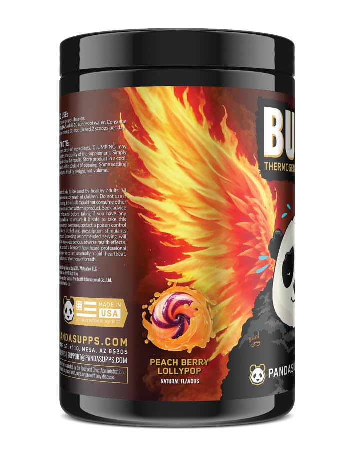 Panda Burn Max scoop dispense demonstrates convenient dosing