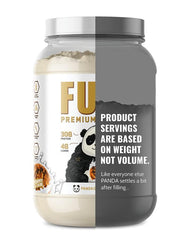 Panda Fuel scoop in shaker ready to mix after workouts.