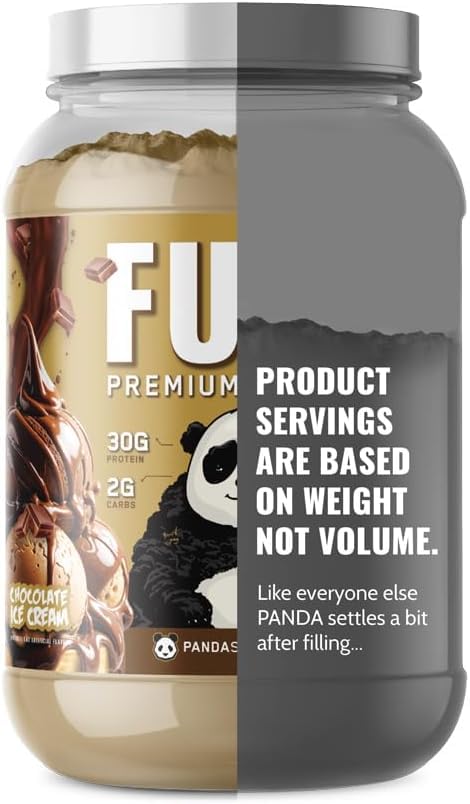 Scoop of Panda Fuel showing creamy chocolate ice cream flavor